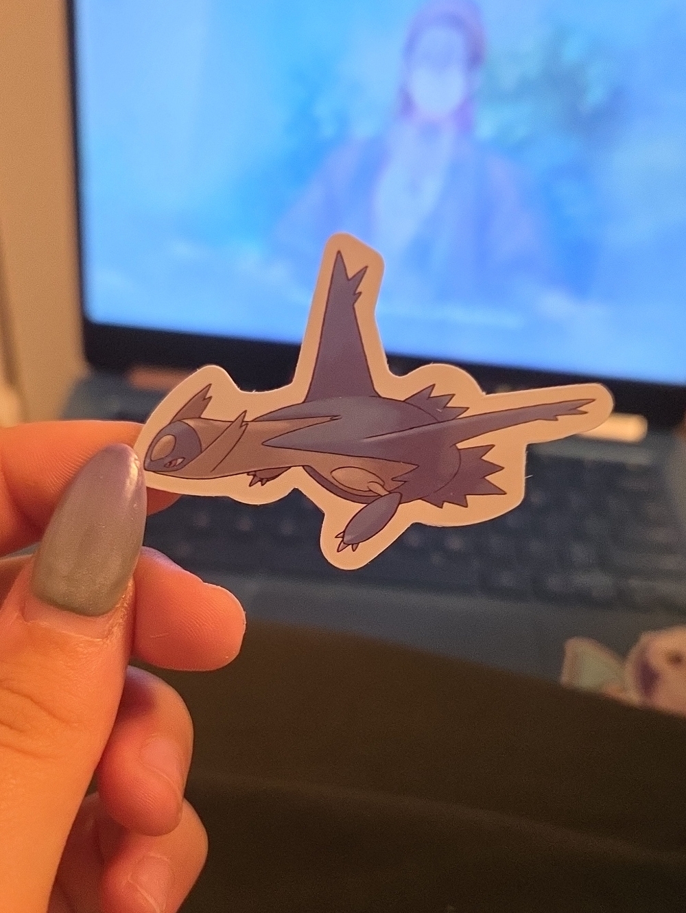 Pokemon Blue Flying Bird Sticker